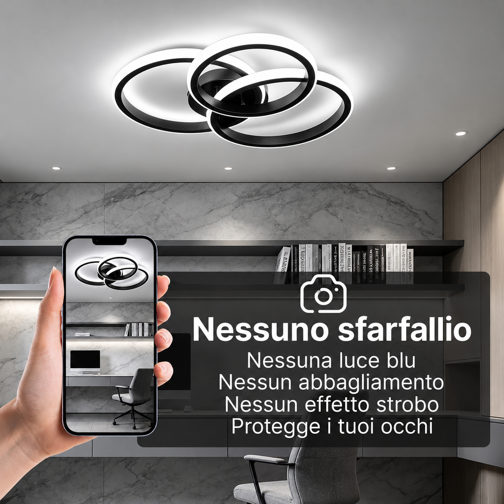 NOVOORA™ Plafoniera LED Moderna – Rotonda & Quadrata