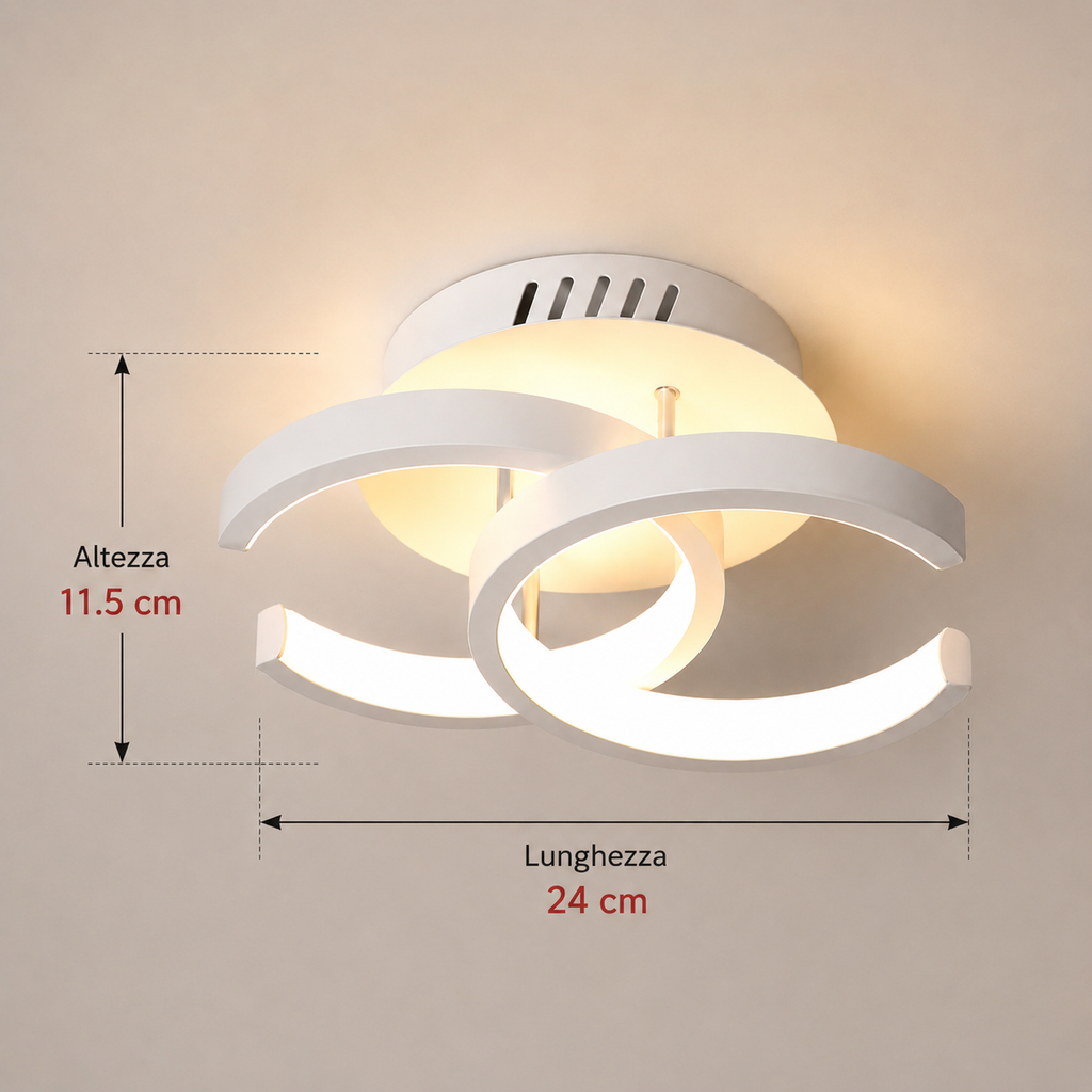 NOVOORA™ Plafoniera LED Compatta Dimmerabile