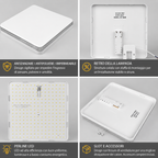 NOVOORA™ Plafoniera LED Quadrata 18W–48W