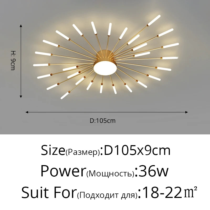 Plafoniera LED Moderna – Camera e Soggiorno