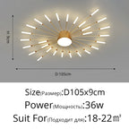 Plafoniera LED Moderna – Camera e Soggiorno