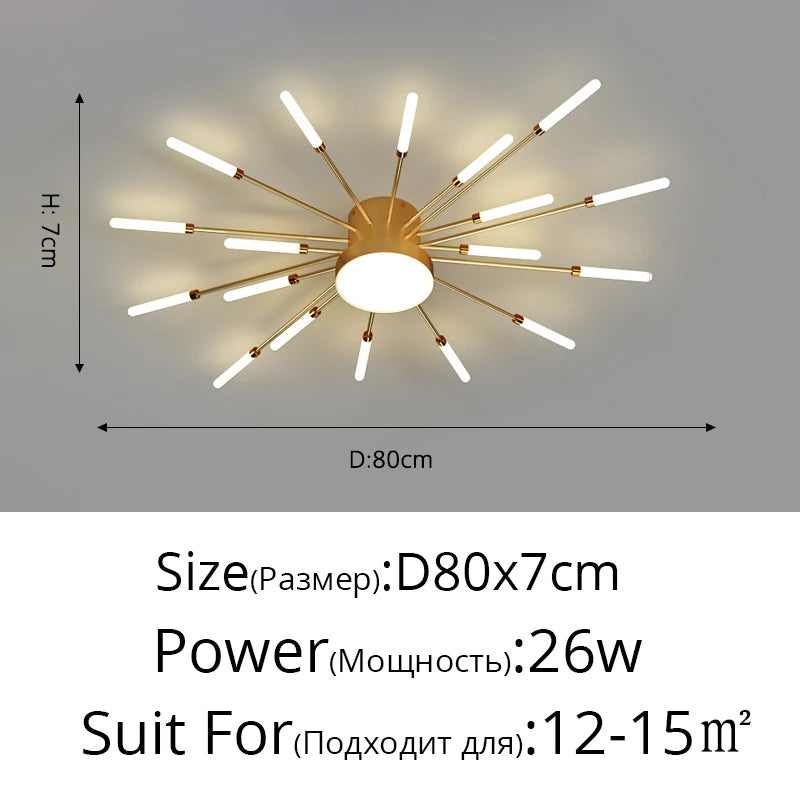 Plafoniera LED Moderna – Camera e Soggiorno