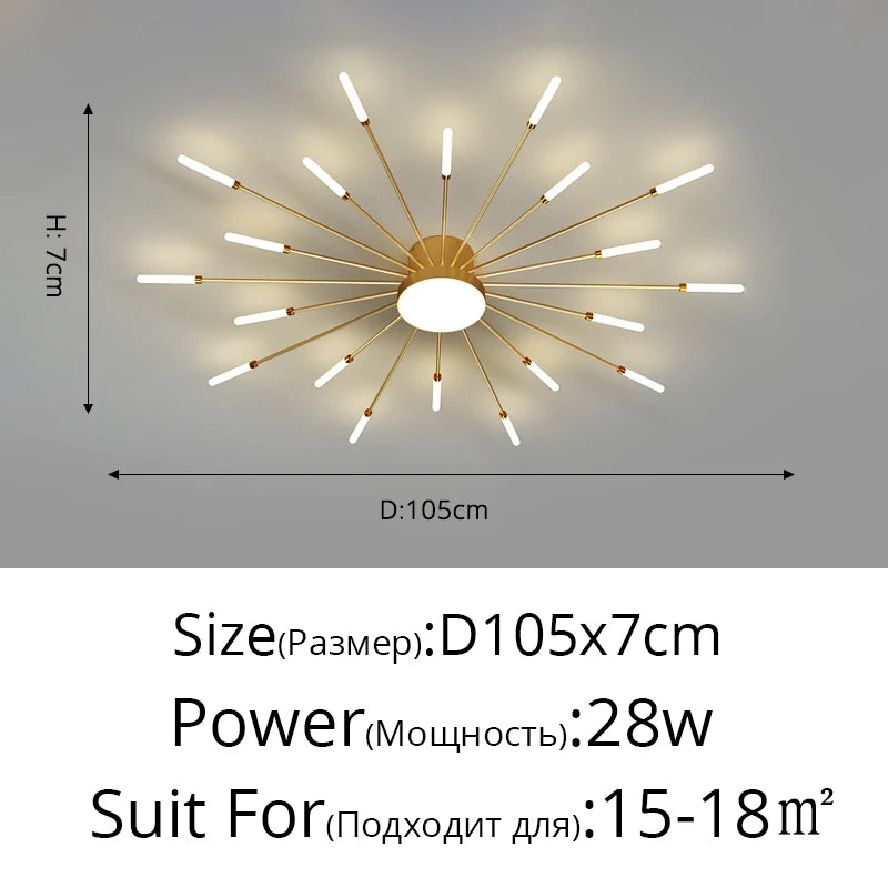 Plafoniera LED Moderna – Camera e Soggiorno