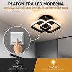 Novoora Plafoniera a Sospensione Quadrata a LED