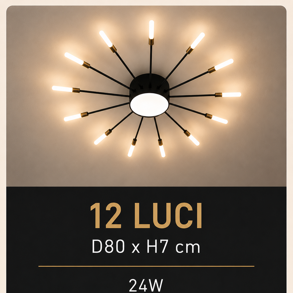 Novoora™ – Plafoniera LED Fuochi d’Artificio Moderna per Soggiorno e Camera da Letto