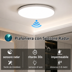 Novoora – Plafoniera LED con Sensore Radar