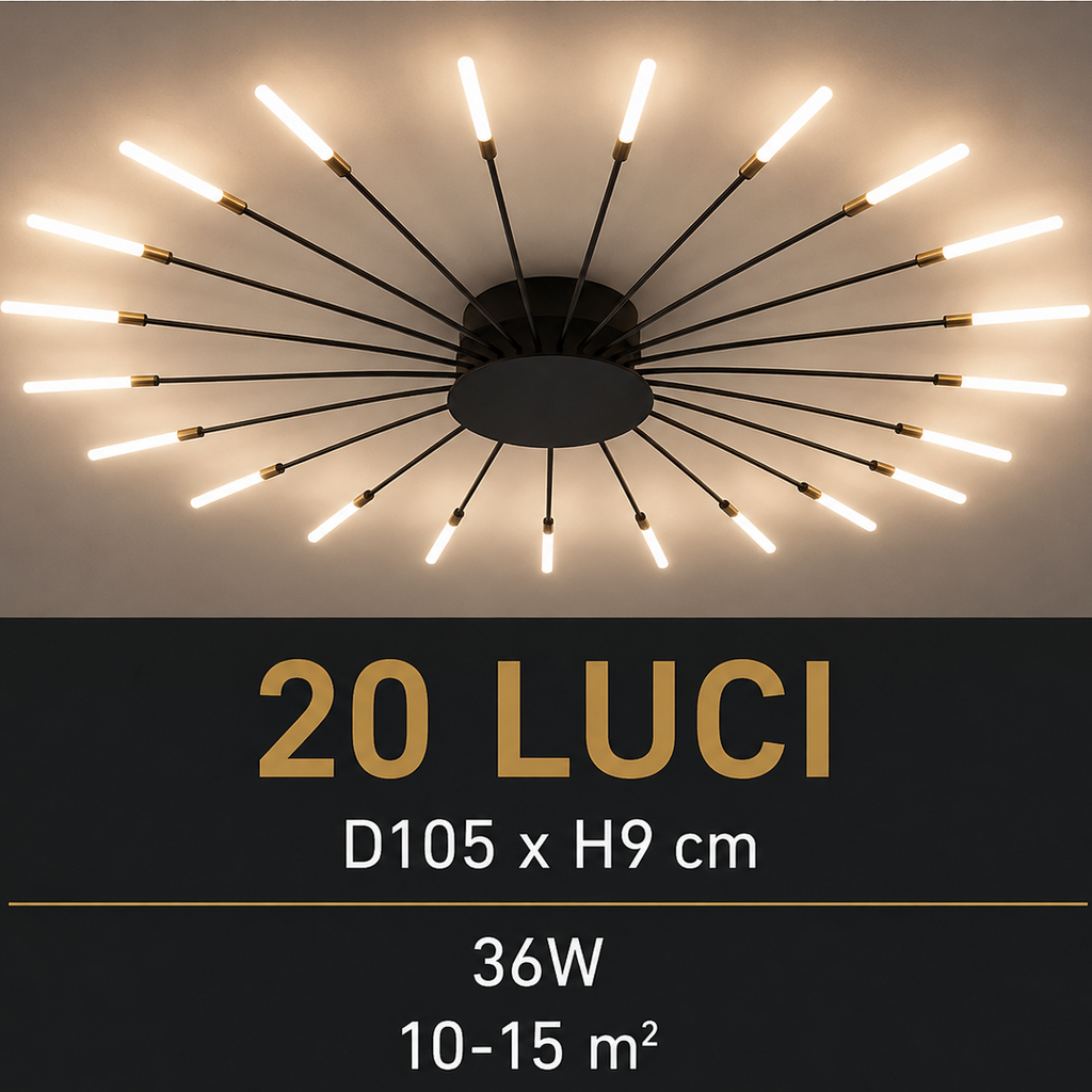 Novoora™ – Plafoniera LED Fuochi d’Artificio Moderna per Soggiorno e Camera da Letto