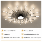 Novoora™ – Plafoniera LED Fuochi d’Artificio Moderna per Soggiorno e Camera da Letto