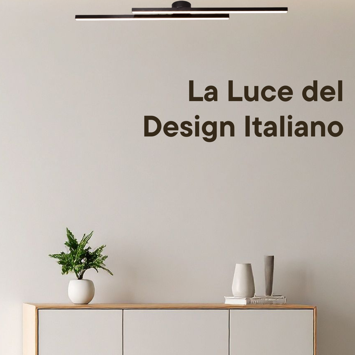 Plafoniera LED Lineare Moderna – Design Minimalista