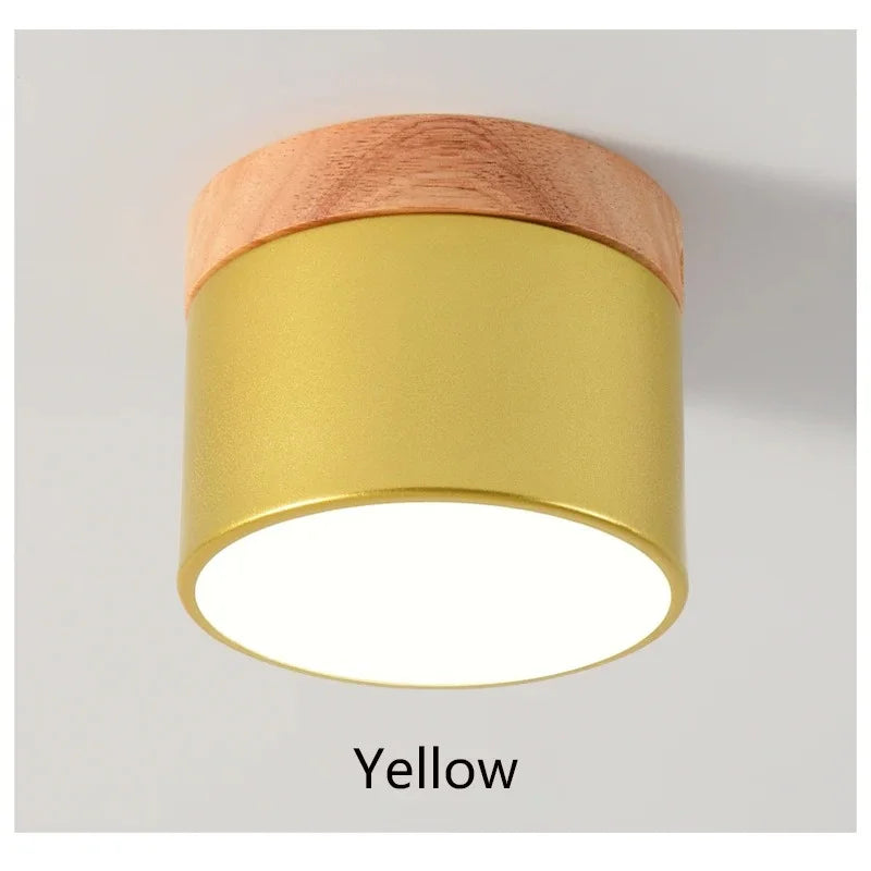 LED Downlight dimmable 5W 7W 9W12W15W Nordic wood modern Led surface mounted ceiling light spotlight, interior decoration light