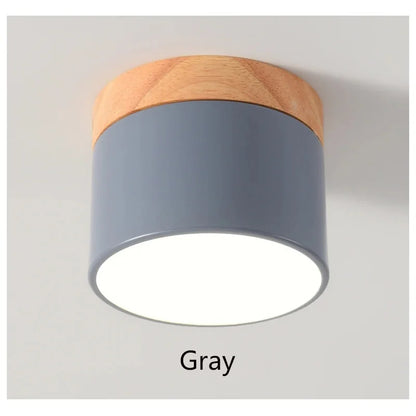 LED Downlight dimmable 5W 7W 9W12W15W Nordic wood modern Led surface mounted ceiling light spotlight, interior decoration light
