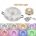 LED Crystal Lamp Embedded Ceiling Light for Home Living Room Corridor Decorative Ceiling Lamp Porch Balcony Indoor Lighting