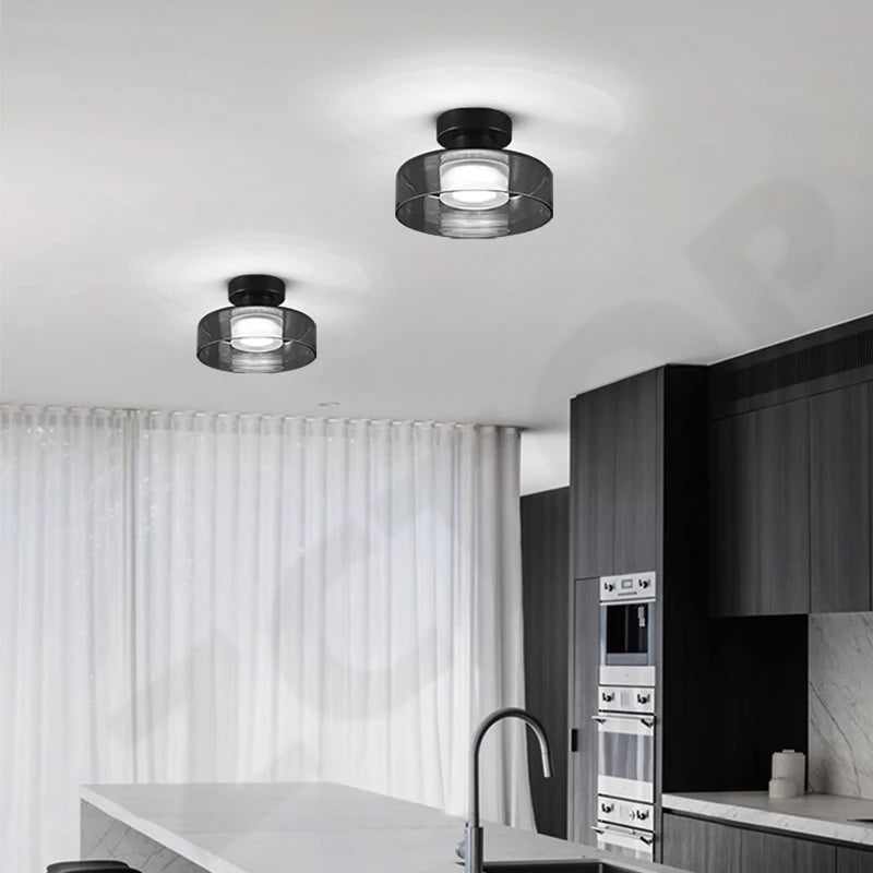 Novoora – Plafoniera LED Vetro Fumé