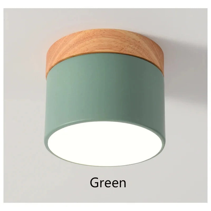 LED Downlight dimmable 5W 7W 9W12W15W Nordic wood modern Led surface mounted ceiling light spotlight, interior decoration light