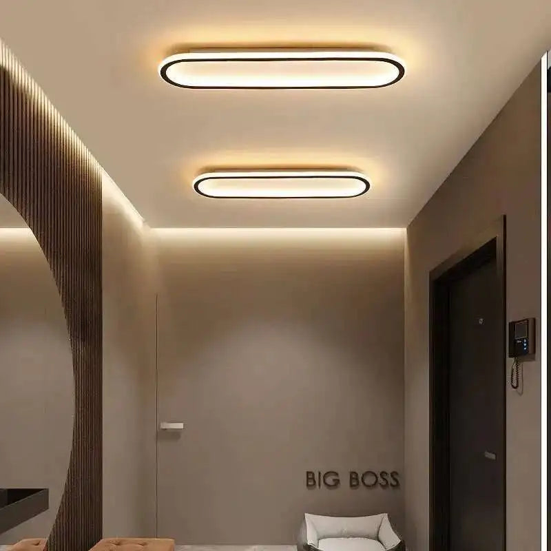 Long Strip LED Ceiling Lights Modern Simple Corridor Aisle Balcony Cloakroom Bedroom Porch Lamp Home Indoor Decor Lighting Lamps