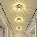 LED Crystal Lamp Embedded Ceiling Light for Home Living Room Corridor Decorative Ceiling Lamp Porch Balcony Indoor Lighting