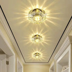 LED Crystal Lamp Embedded Ceiling Light for Home Living Room Corridor Decorative Ceiling Lamp Porch Balcony Indoor Lighting