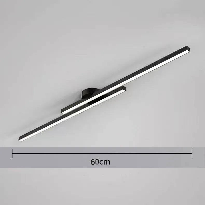 Long Aluminium LED Ceiling Light Modern Creative Design Ceiling Lamp Indoor Lighting Fixture Hallway Balcony Aisle Office Lustre