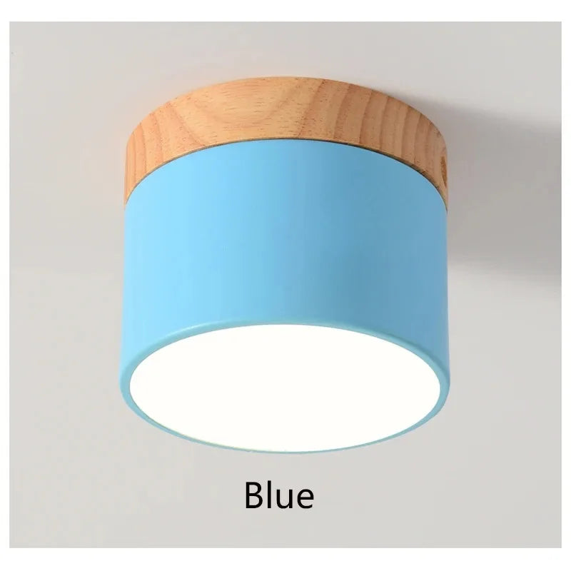 LED Downlight dimmable 5W 7W 9W12W15W Nordic wood modern Led surface mounted ceiling light spotlight, interior decoration light