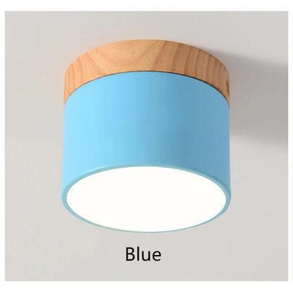 LED Downlight dimmable 5W 7W 9W12W15W Nordic wood modern Led surface mounted ceiling light spotlight, interior decoration light