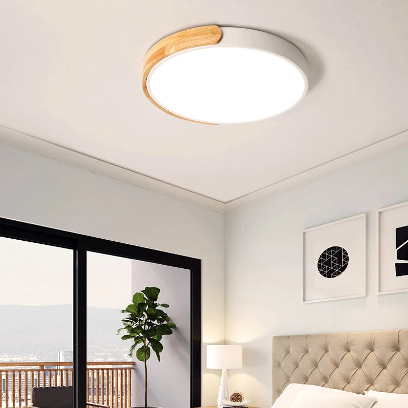 Ultra-thin LED Ceiling Lights for Living Room, Cold, Warm, White, Natural Light, Fixtures