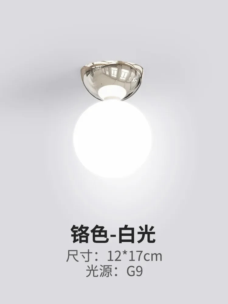 Bauhaus Dome Ceiling Lamp Corridor Medieval Cloakroom Ceiling Light Simple Cream Series Home Decoration Balcony Entrance Lamp
