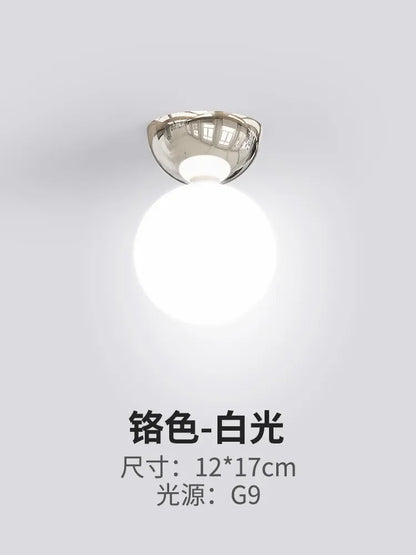 Bauhaus Dome Ceiling Lamp Corridor Medieval Cloakroom Ceiling Light Simple Cream Series Home Decoration Balcony Entrance Lamp