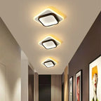 DINDALLED Modern LED Ceiling Light for Corridor Stairs Bedroom Bathroom, Round Flush Mount Chandelier Indoor Lighting Fixture,