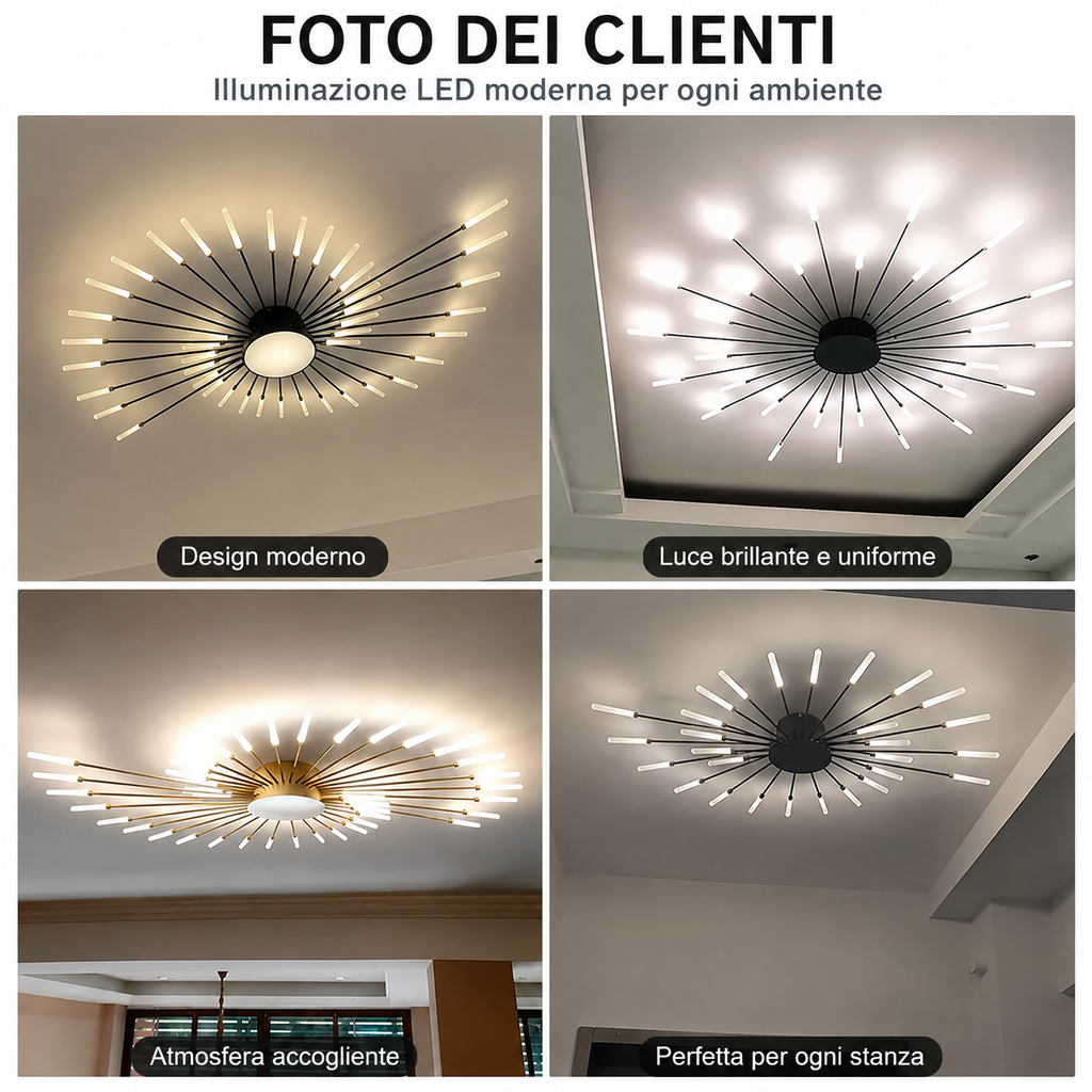 Plafoniera LED Moderna – Camera e Soggiorno